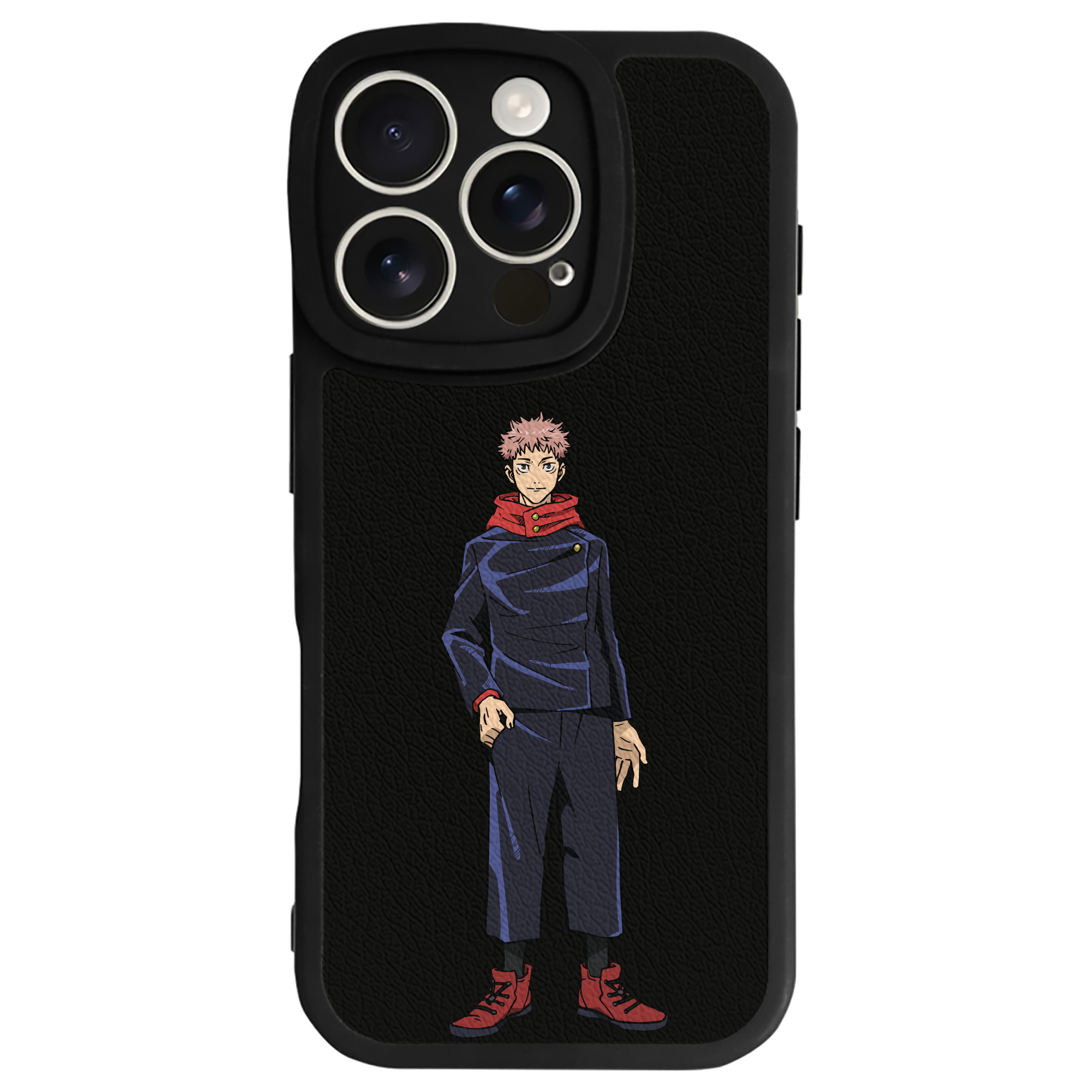 （画像用） 呪術廻戦 Jujutsu Kaisen 【iPhone 16シリーズ対応】シリコンスマホケース（レザー調） 材質：シリコン
